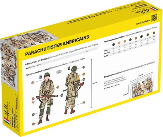 Figurines militaires : US Fallschirmjäger - 1/72 - Heller 49651