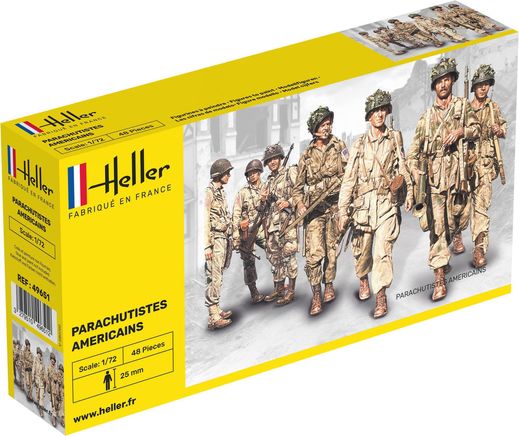 Figurines militaires : US Fallschirmjäger - 1/72 - Heller 49651