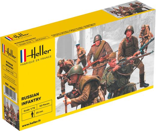Figurines militaires : Infanterie russe - 1/72 - Heller 49603