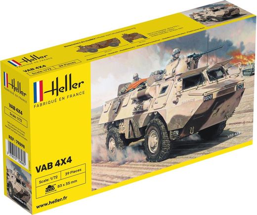Maquette militaire : VAB 4X4 1/72 - Heller 79898