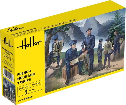 Figurines militaires : Troupes françaises de montagne 1/35 - Heller 81223