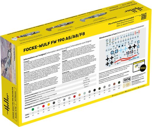 Maquette avion militaire : FW 190 1/72 - 1/72 - Heller 80235