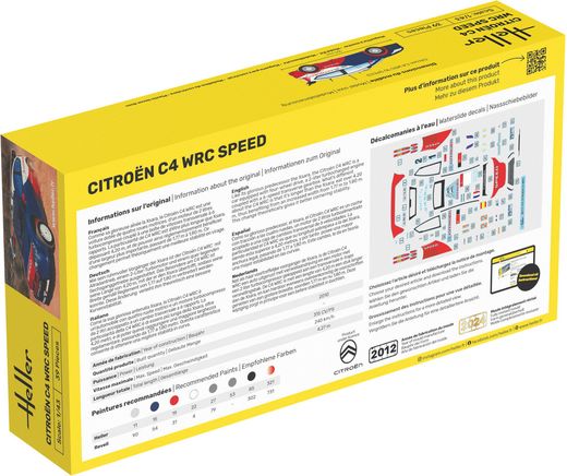 Maquette voiture : Starter Kit Citroen C4 1/43 - Heller 56117