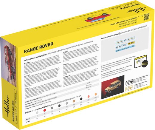 Kit de modélisme automobile : Range Rover 1/43 - Heller 80181