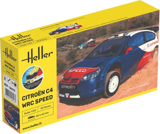 Maquette voiture : Starter Kit Citroen C4 1/43 - Heller 56117