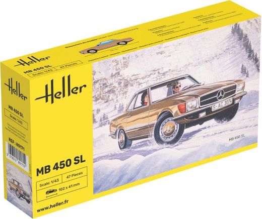 Maquette de voiture : MB 450 SL 1/43 - Heller 80171