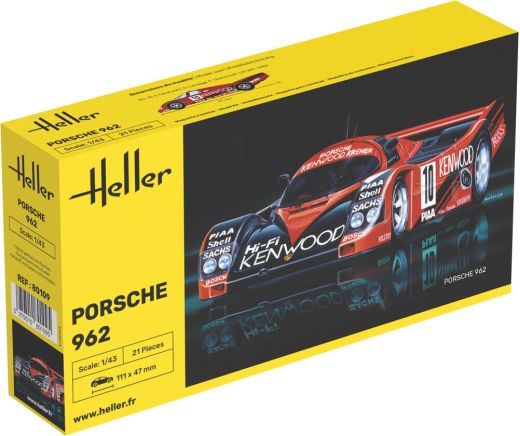 Maquette automobile : Porsche 962 1/43 - Heller 80109