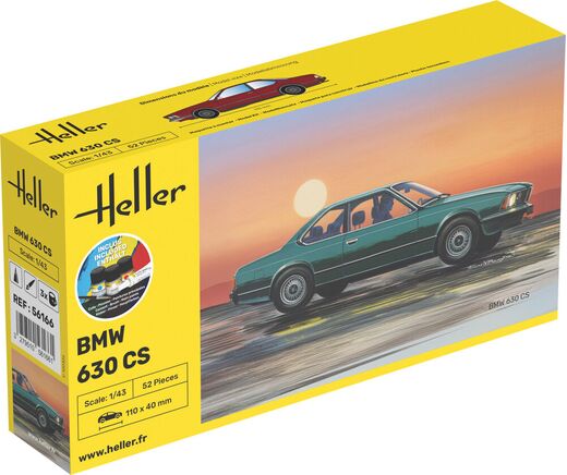 Maquette voiture : Starter kit BMW 630 CS au 1/43 – Heller 56166
