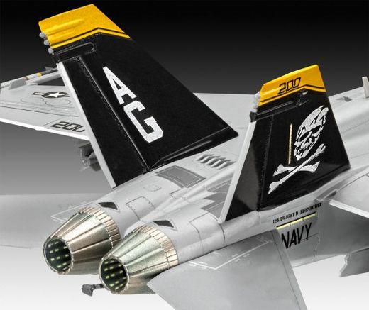 Maquette avion moderne : Model set F/A-18F Super Hornet - 1/72 - Revell 63834