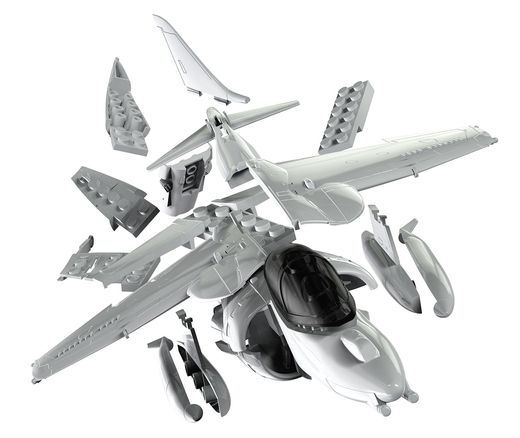 Quick Build - Maquette avion militaire : Harrier - Airfix J6009