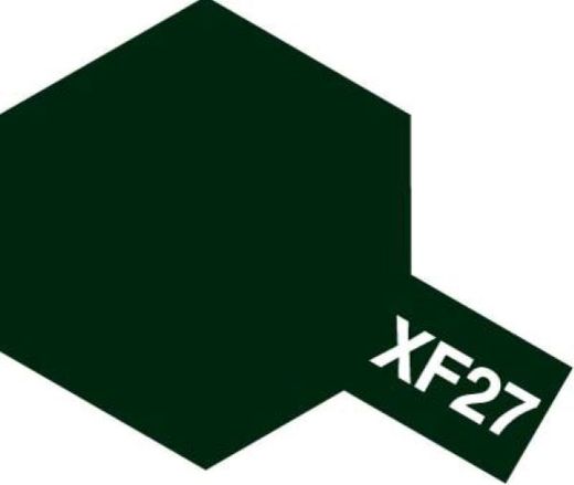 Peinture pour maquettes - XF27 VERT NOIR MAT - XL 23 ml - Tamiya 81327