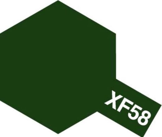 Peinture pour maquettes - XF58 VERT OLIVE FONCE MAT - XL 23 ml - Tamiya 81358