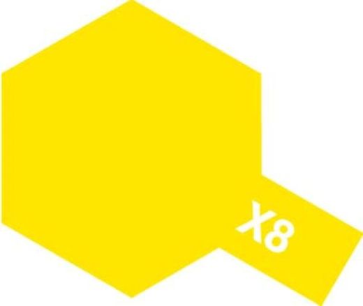 Tamiya 81508 - X8 Jaune Brillant : Peinture acrylique