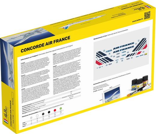 Maquette avion : Starter Kit Concorde - 1:125 - Heller 56445