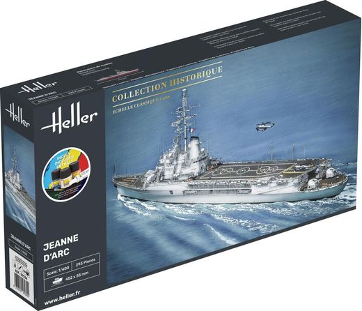 Maquette bateau : Starter Kit Jeanne d'Arc 1/400 - Heller 57034