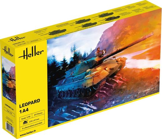 Maquette véhicule blindé - Leopard 1A4 1/35 - Heller 81126