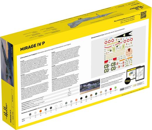 Maquette avion militaire : Mirage IV P 1/48 - Heller 80493