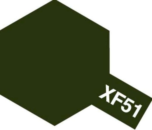 Peinture pour maquettes - XF51 VERT KAKI MAT - XL 23 ml - Tamiya 81351