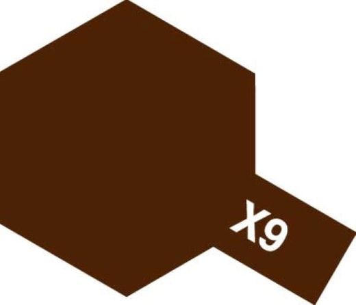 Peinture pour maquettes - X9 BRUN brillant - XL 23 ml - Tamiya 81009