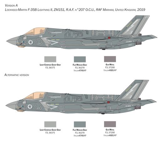 Maquette avion militaire : F-35 B Lightning II 1/48 - Italeri 2810