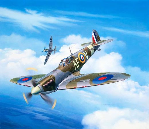 Maquette avion : Model Set Spitfire Mk.IIa - 1:72 - Revell 63953