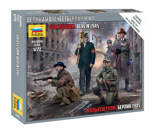 Maquette figurines : Volsturm Berlin 1975 - 1/72 - Zvezda 06272 6272