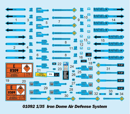 Maquette militaire : Iron Dome Air Defense System 1/35 - Trumpeter 01092