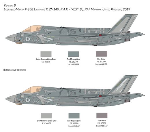 Maquette avion militaire : F-35 B Lightning II 1/48 - Italeri 2810