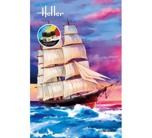 Maquette de voilier : Model Set Flying Cloud 1/200 - Heller 56830