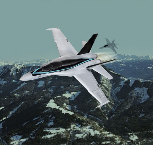 Maquette Model set F/A-18 Hornet Top Gun Easy-click 1/72 - 1:72 - Revell 64965