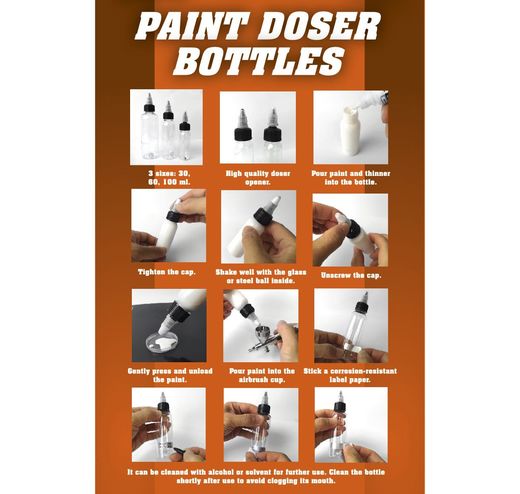 Outil de modélisme : Flacon doseur 4 x 60 ml - Ak Interactive 09047