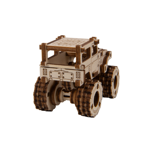 Puzzle 3D / Maquette bois - Monster Trucks Superfast - Wooden City MB014