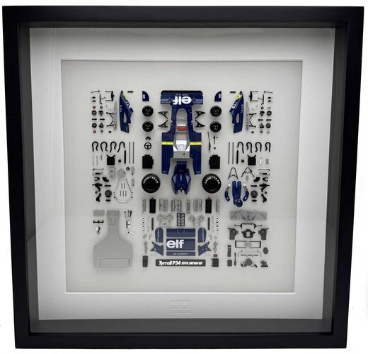 Panneau de pièces voiture : Parts Panel Tyrrell P34 Six Wheeler 1976 Japan GP 1/20 - Tamiya 21250