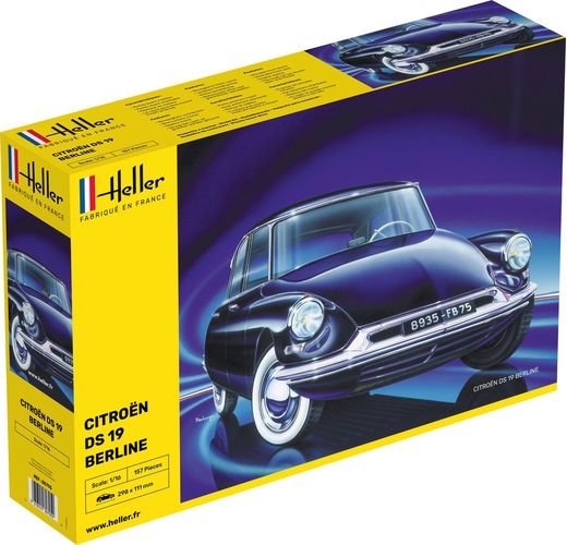 Maquette voiture : Citroën DS 19 - 1:16 - Heller 80795