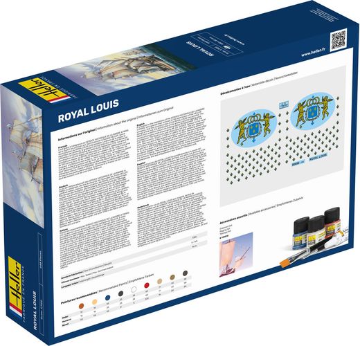 Maquette bateau : Starter Kit Le Royal Louis - 1/200 - Heller 58892