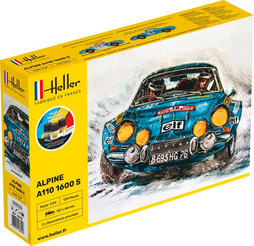 Maquette voiture française Alpine A110 - 1:24 -  Heller 56745