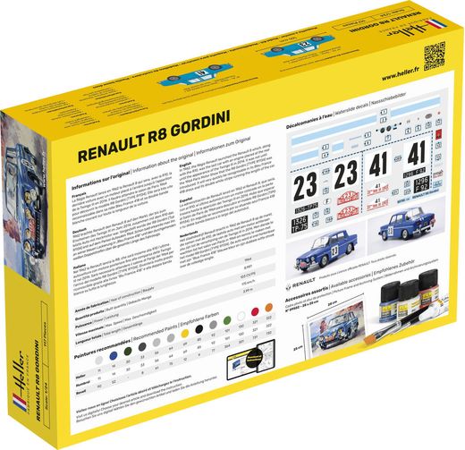 Maquette voiture : Renault R8 Gordini - 1/24 - Heller 80700