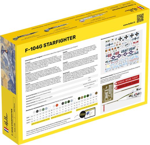 Maquette avion : F-104G Starfighter - 1:48 - Heller 30520