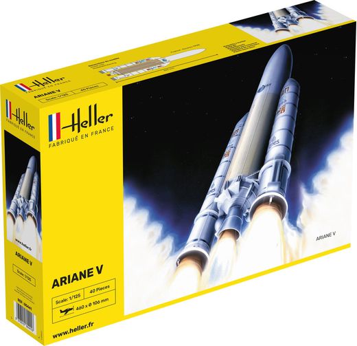 Maquette aéronautique : Fusée Ariane 5 - 1/125 - Heller 80441