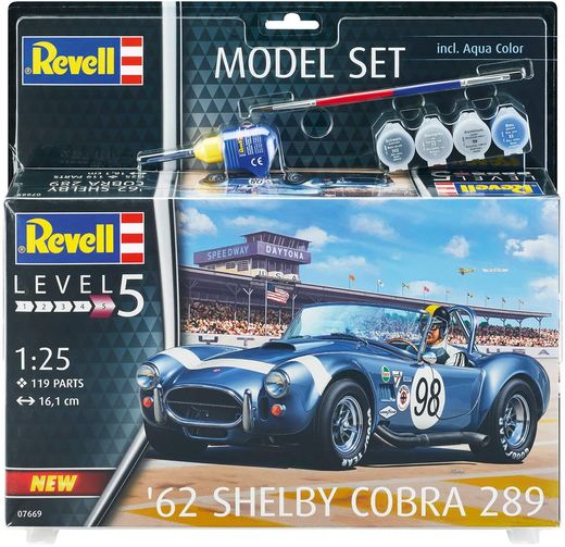 Boîte maquette voiture : Model Set AC Cobra 289 - 1:25 - Revell 67669