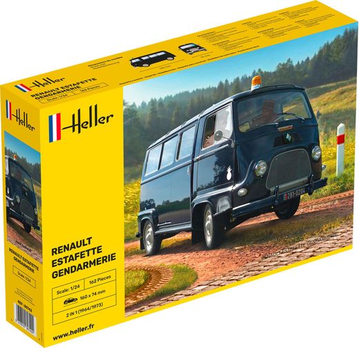 Maquette voiture Renault Estafette gendarmerie - 1:24 - Heller 80742