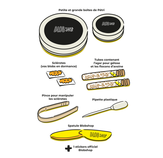 Coffret jouet ludique et expérimental - Kit de culture pour blob - Blobshop
