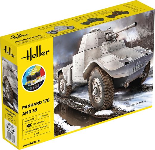 Maquette militaire : Starter Kit Panhard 178 1/35 - Heller 35325