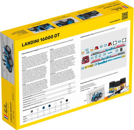 Maquette tracteur italien LANDINI 16000 DT in 1/24 - Heller 81403