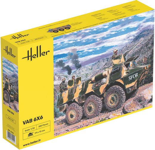 Maquette militaire : Blindé français VAB 6x6 1:35 - Heller 81141