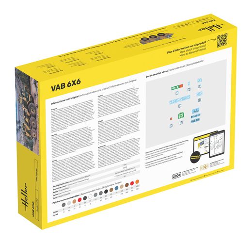 Kit de modélosme complet : Blindé français VAB 6x6 1:35 - Heller 57141