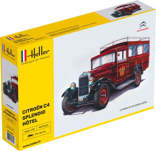 Maquette voiture : Citroën C4 " Splendid Hôtel" - 1:24 - Heller 80713