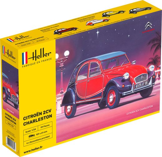 Maquette voiture : Citroën 2CV Charleston - Heller 80766