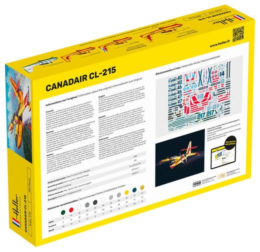 Maquette avion : Starter Kit Canadair CL 215 - 1:72 - Heller 56373