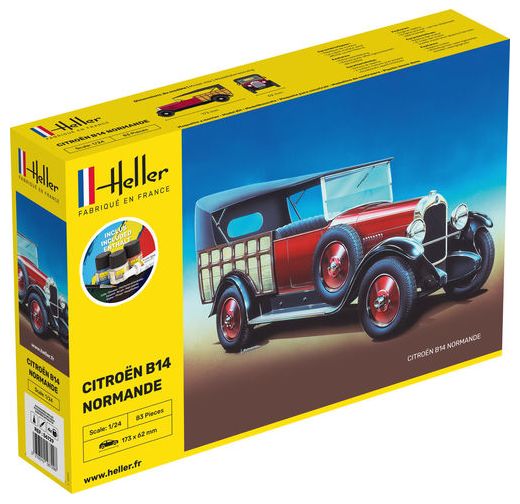 Maquette voiture de collection : Starter kit Citroën B14 Normande - 1:24 - Heller 56729